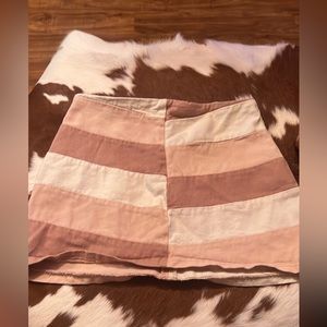 Size large Multi colored jean skirt